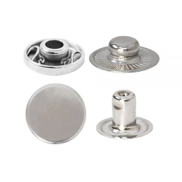 Alpha Spring Snap Button with Coin Cap